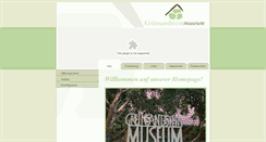 Desktop Screenshot of gruensandsteinmuseum.de