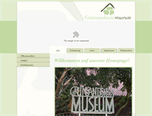 Tablet Screenshot of gruensandsteinmuseum.de